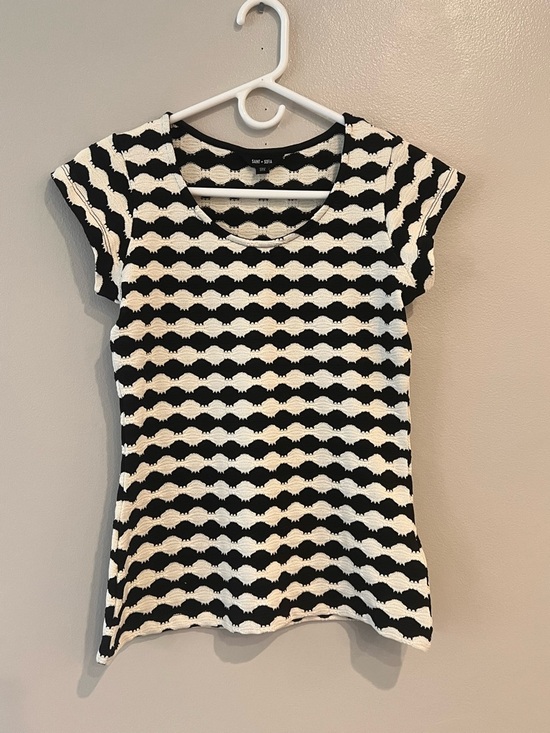 Saint + Sofia Tops - Saint + Sofia textured knit short sleeve top Sz XS / US 4